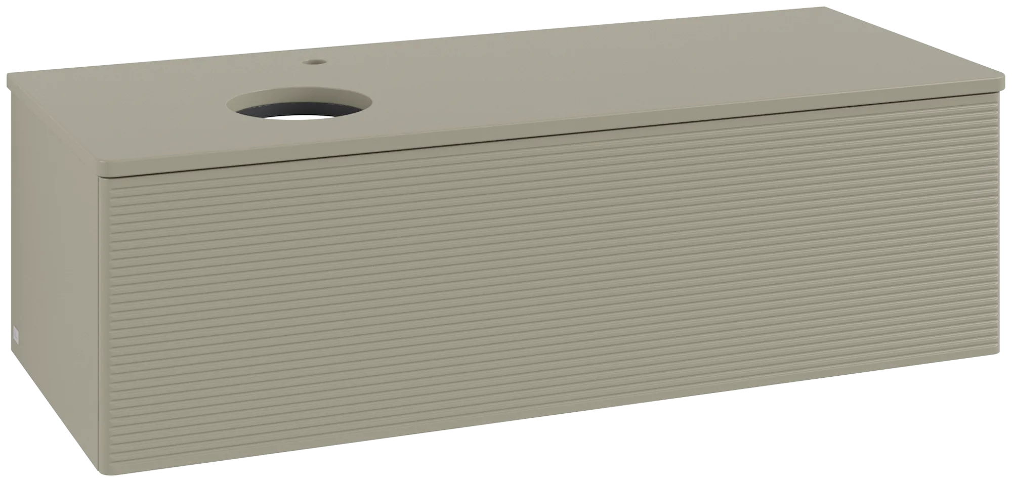 Bild von VILLEROY BOCH Antao Waschbeckenunterschrank, 1 Auszug, 1200 x 360 x 500 mm, Front mit Struktur, Stone Grey Matt Lacquer / Stone Grey Matt Lacquer #K33150HK