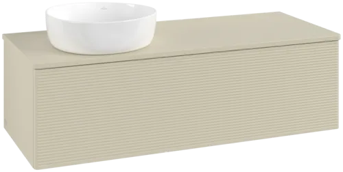 Bild von VILLEROY BOCH Antao Waschbeckenunterschrank, 1 Auszug, 1200 x 360 x 500 mm, Front mit Struktur, Silk Grey Matt Lacquer / Silk Grey Matt Lacquer #K33150HJ