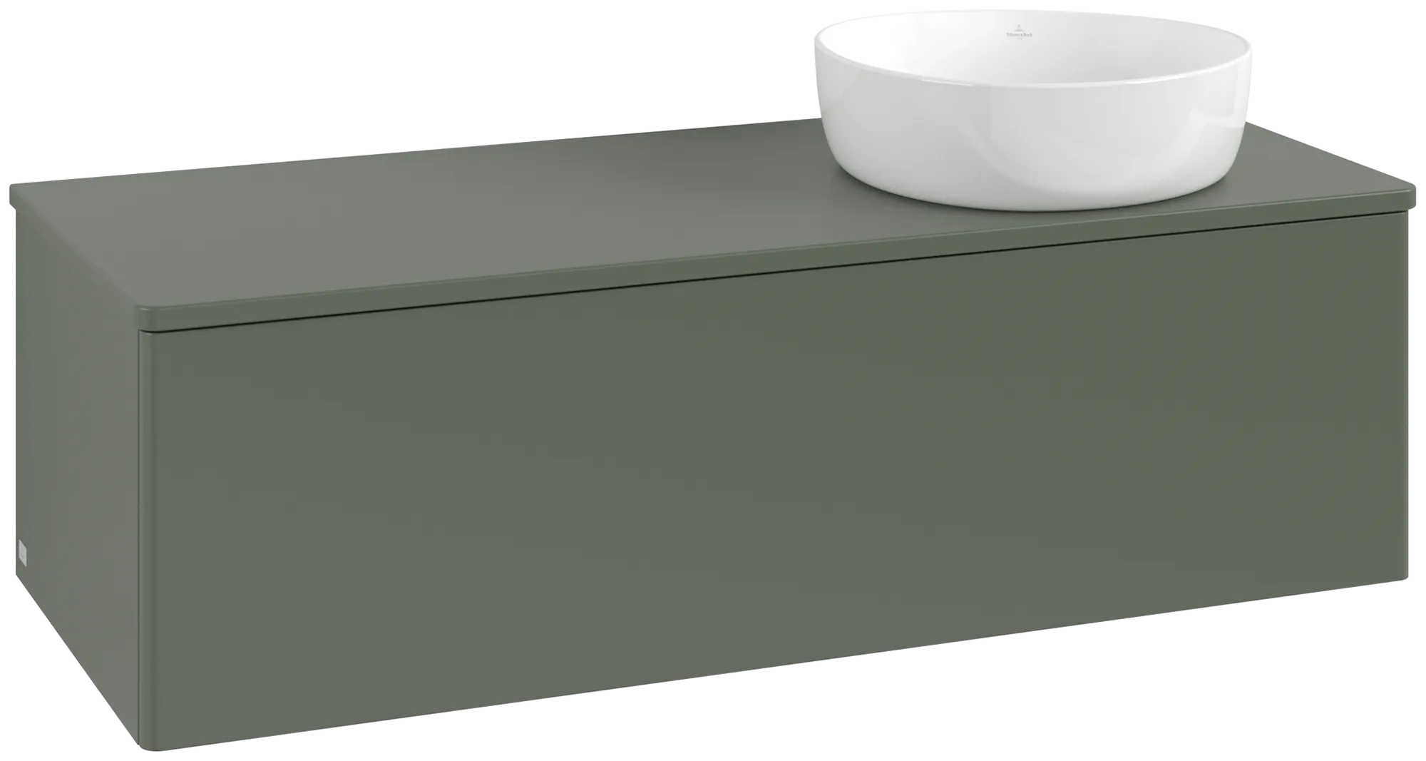 Bild von VILLEROY BOCH Antao Waschbeckenunterschrank, 1 Auszug, 1200 x 360 x 500 mm, Front ohne Struktur, Leaf Green Matt Lacquer / Leaf Green Matt Lacquer #K34010HL
