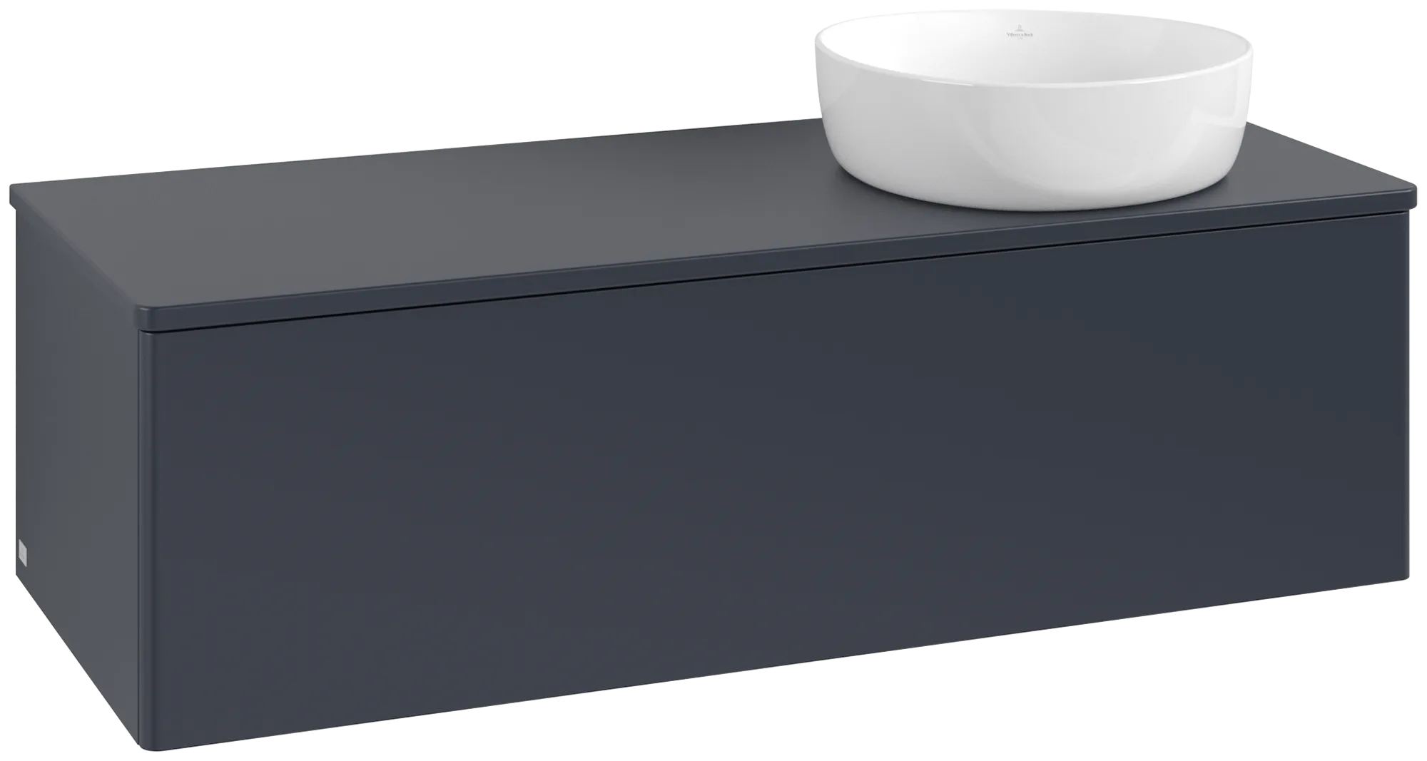Bild von VILLEROY BOCH Antao Waschbeckenunterschrank, 1 Auszug, 1200 x 360 x 500 mm, Front ohne Struktur, Midnight Blue Matt Lacquer / Midnight Blue Matt Lacquer #K34050HG