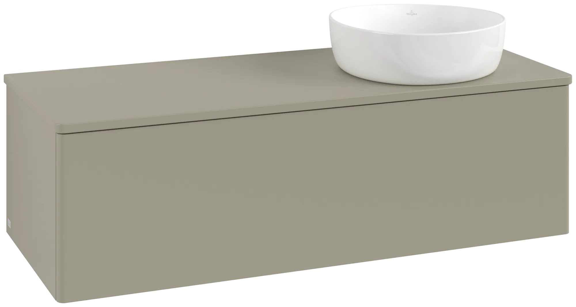 Bild von VILLEROY BOCH Antao Waschbeckenunterschrank, 1 Auszug, 1200 x 360 x 500 mm, Front ohne Struktur, Stone Grey Matt Lacquer / Stone Grey Matt Lacquer #K34050HK