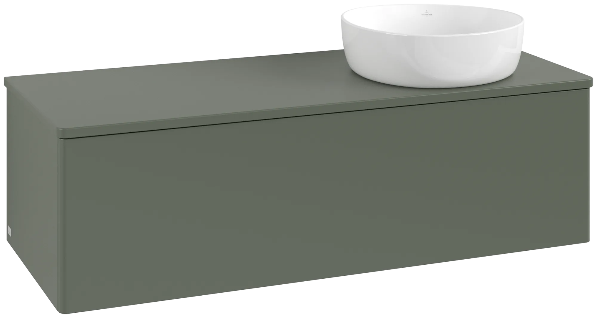 Bild von VILLEROY BOCH Antao Waschbeckenunterschrank, 1 Auszug, 1200 x 360 x 500 mm, Front ohne Struktur, Leaf Green Matt Lacquer / Leaf Green Matt Lacquer #K34050HL