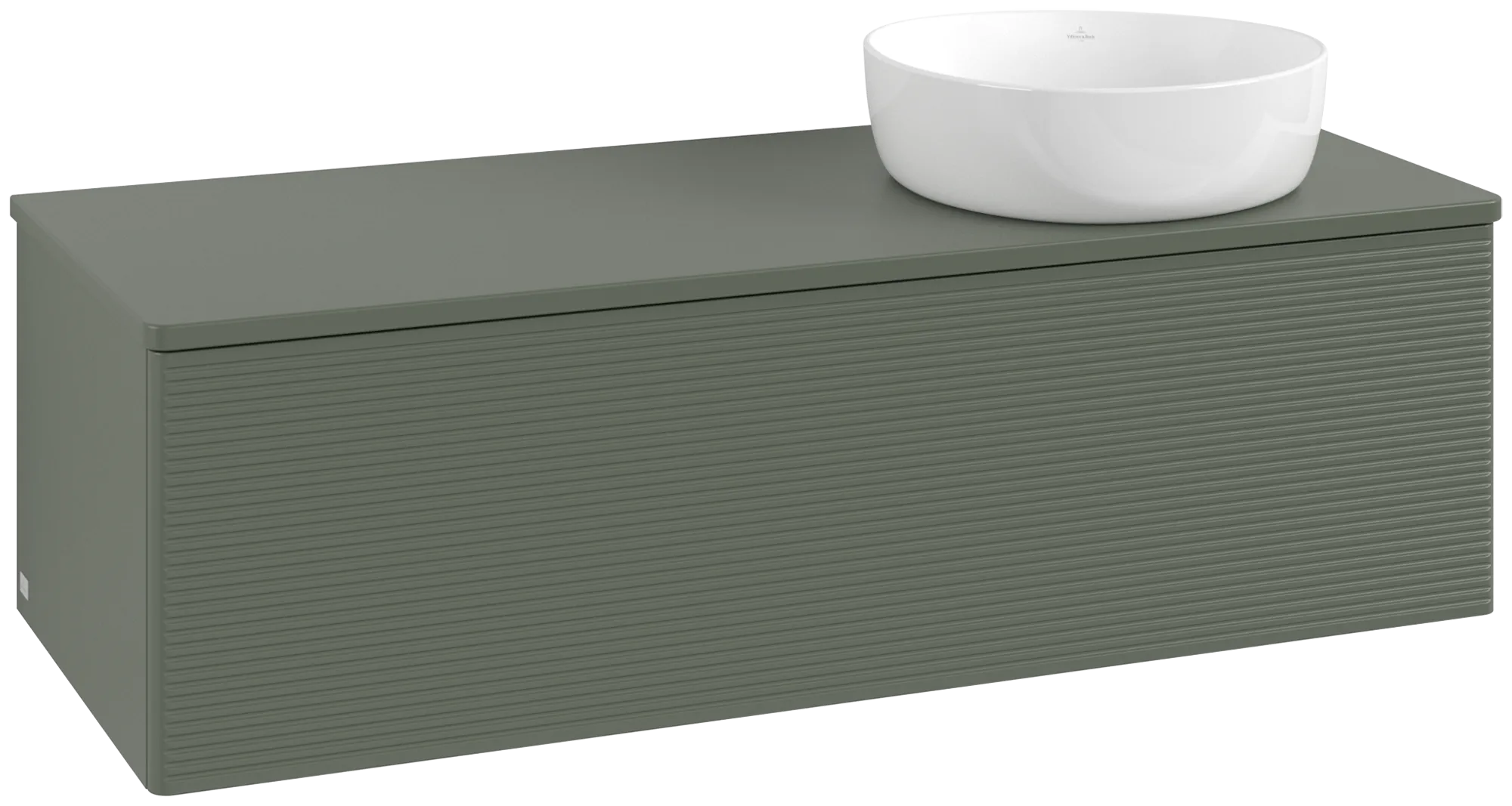 Bild von VILLEROY BOCH Antao Waschbeckenunterschrank, 1 Auszug, 1200 x 360 x 500 mm, Front mit Struktur, Leaf Green Matt Lacquer / Leaf Green Matt Lacquer #K34110HL