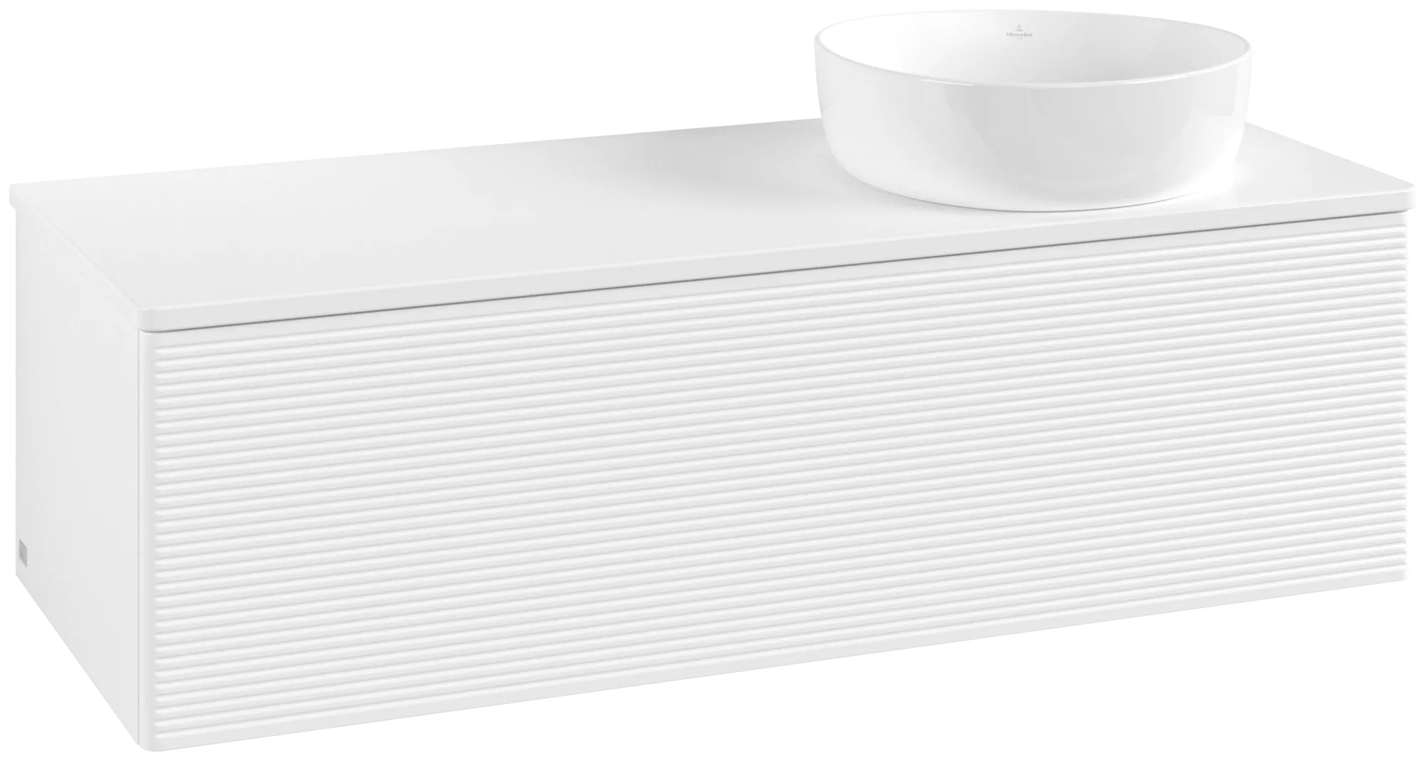 Bild von VILLEROY BOCH Antao Waschbeckenunterschrank, 1 Auszug, 1200 x 360 x 500 mm, Front mit Struktur, White Matt Lacquer / White Matt Lacquer #K34110MT