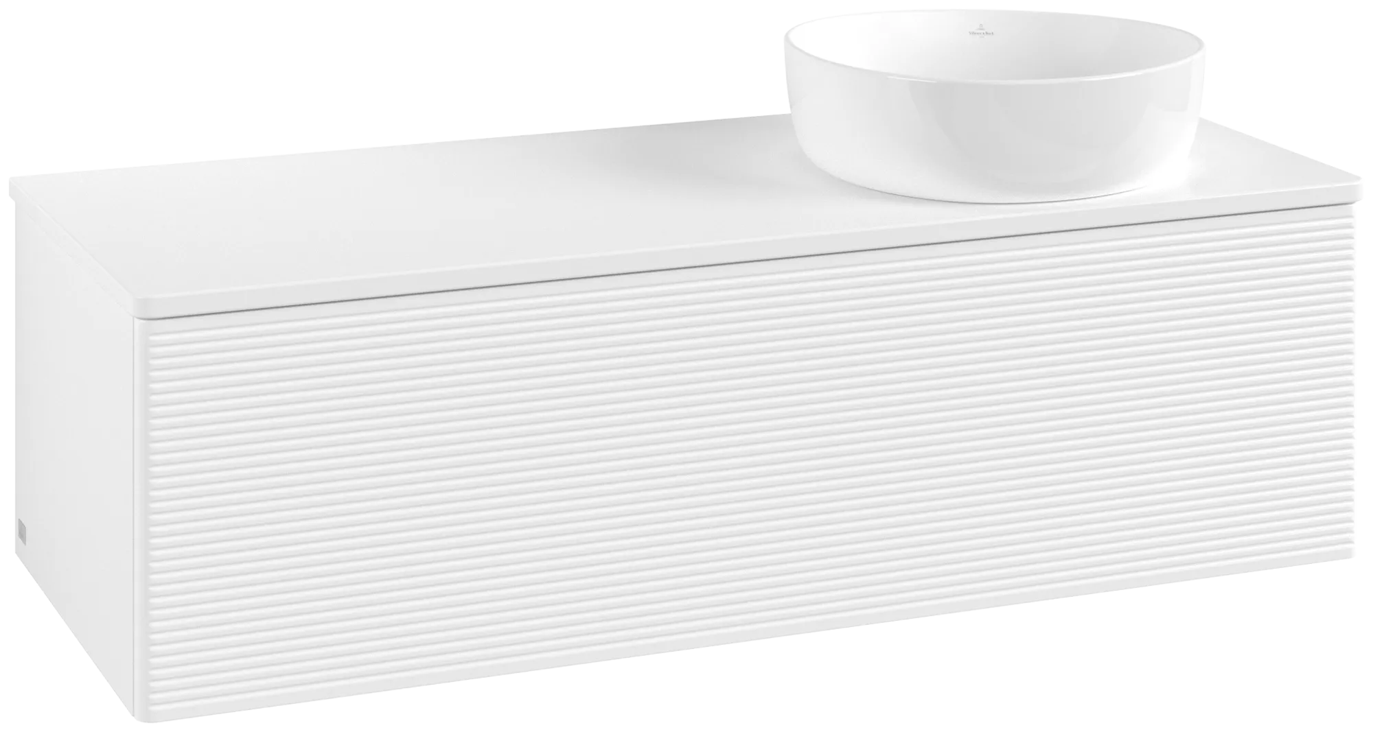 Bild von VILLEROY BOCH Antao Waschbeckenunterschrank, 1 Auszug, 1200 x 360 x 500 mm, Front mit Struktur, White Matt Lacquer / White Matt Lacquer #K34150MT