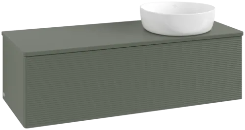 Bild von VILLEROY BOCH Antao Waschbeckenunterschrank, 1 Auszug, 1200 x 360 x 500 mm, Front mit Struktur, Leaf Green Matt Lacquer / Leaf Green Matt Lacquer #K34150HL