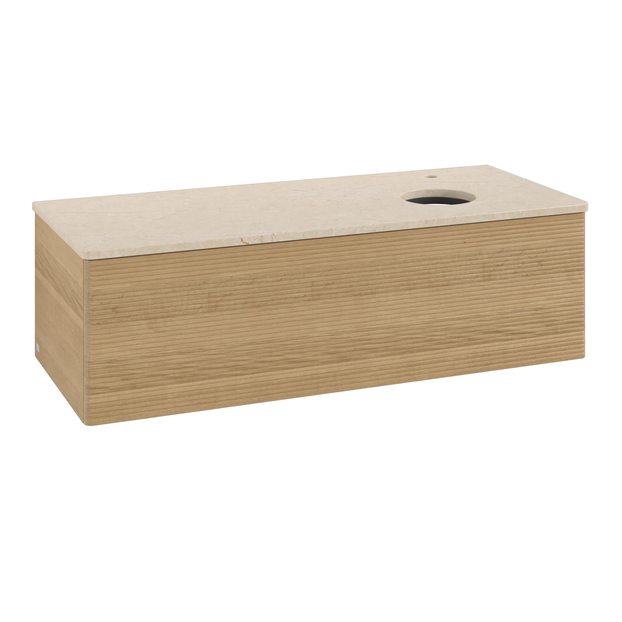 Bild von VILLEROY BOCH Antao Waschbeckenunterschrank, 1 Auszug, 1200 x 360 x 500 mm, Front mit Struktur, Honey Oak / Botticino #K34153HN