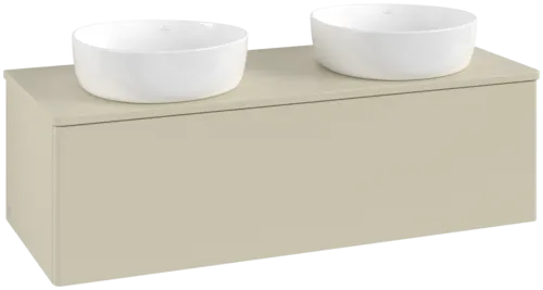 Bild von VILLEROY BOCH Antao Waschbeckenunterschrank, 1 Auszug, 1200 x 360 x 500 mm, Front ohne Struktur, Silk Grey Matt Lacquer / Silk Grey Matt Lacquer #K35010HJ