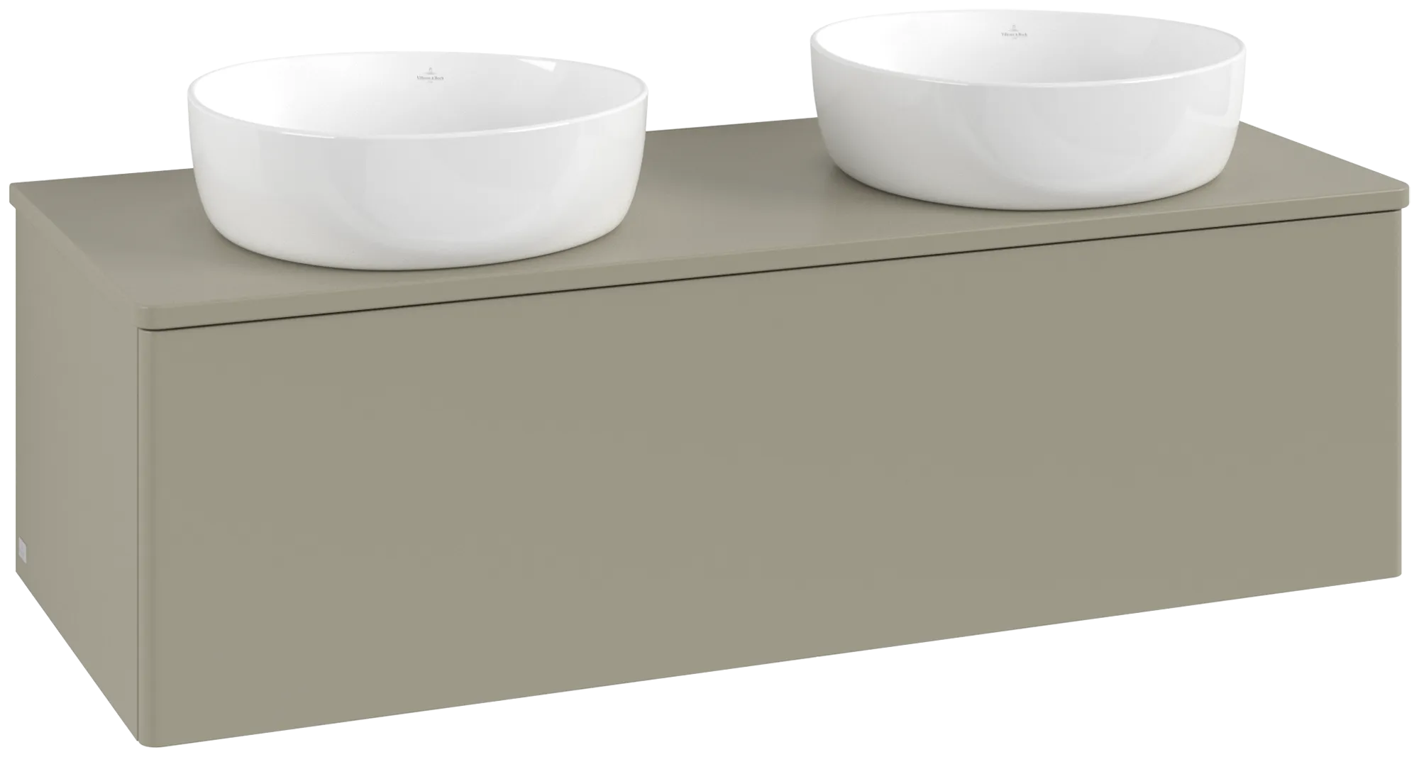 Bild von VILLEROY BOCH Antao Waschbeckenunterschrank, 1 Auszug, 1200 x 360 x 500 mm, Front ohne Struktur, Stone Grey Matt Lacquer / Stone Grey Matt Lacquer #K35050HK
