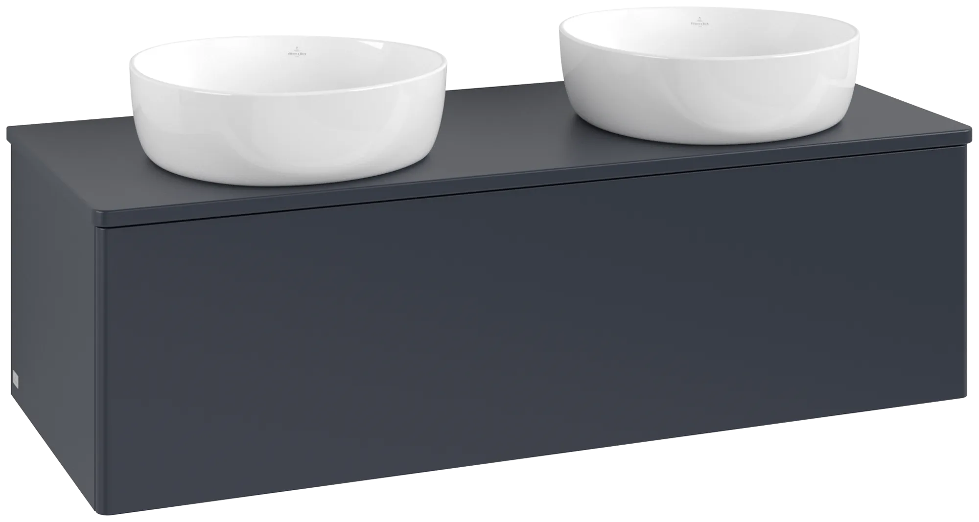 Bild von VILLEROY BOCH Antao Waschbeckenunterschrank, 1 Auszug, 1200 x 360 x 500 mm, Front ohne Struktur, Midnight Blue Matt Lacquer / Midnight Blue Matt Lacquer #K35050HG