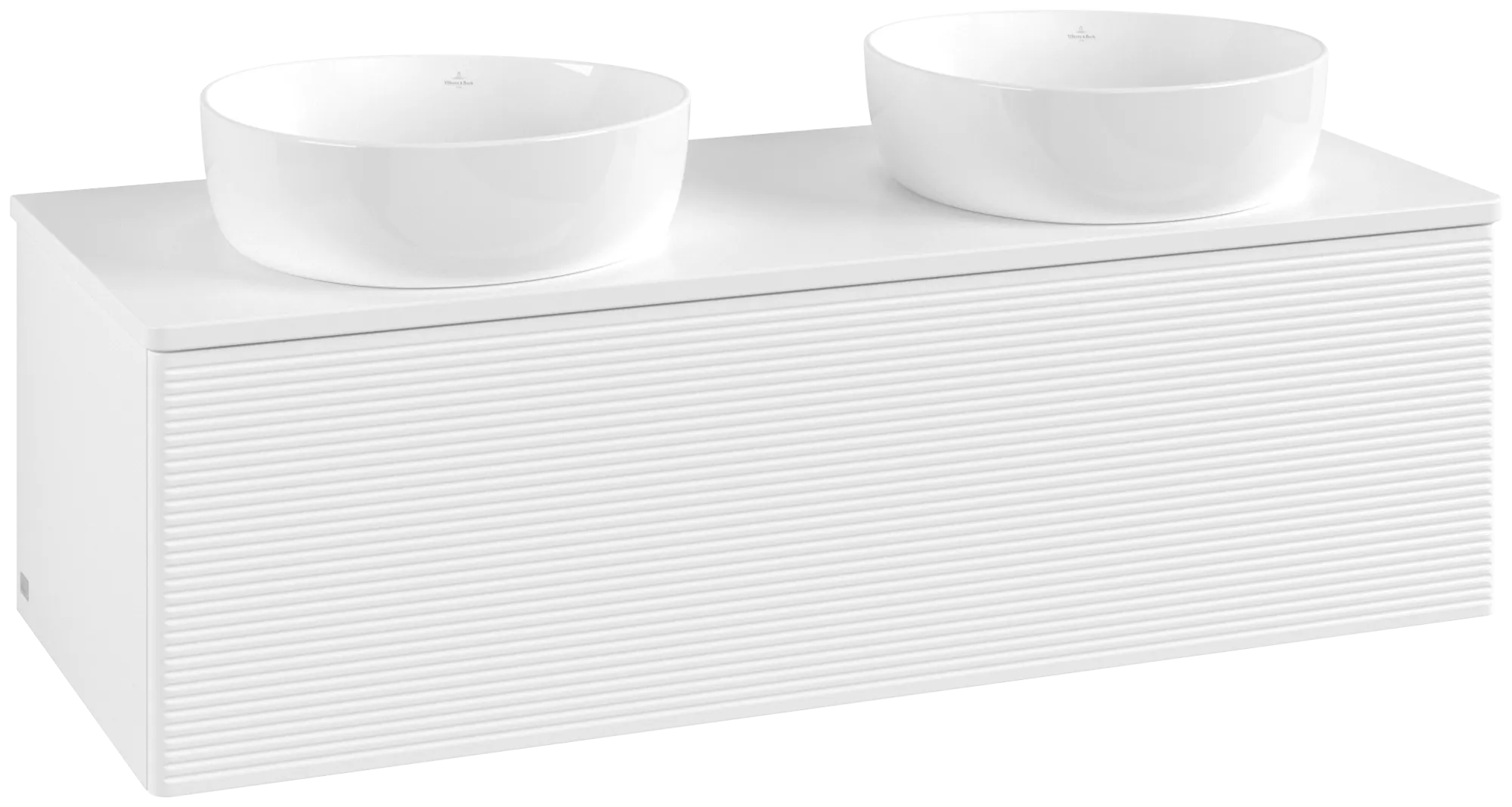 Bild von VILLEROY BOCH Antao Waschbeckenunterschrank, 1 Auszug, 1200 x 360 x 500 mm, Front mit Struktur, White Matt Lacquer / White Matt Lacquer #K35110MT
