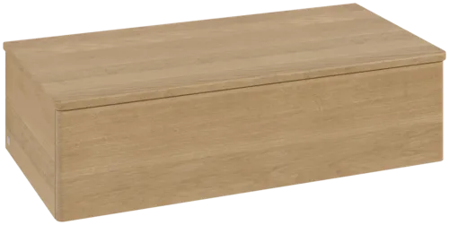 Picture of VILLEROY BOCH Antao Sideboard, 1 pull-out compartment, 1000 x 268 x 500 mm, Front without structure, Honey Oak / Honey Oak #K40001HN