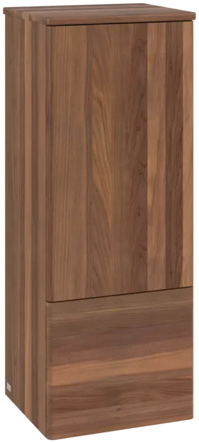 Bild von VILLEROY BOCH Antao Mittelschrank, 1 Tür, 414 x 1039 x 356 mm, Front ohne Struktur, Warm Walnut / Warm Walnut #K43000HM