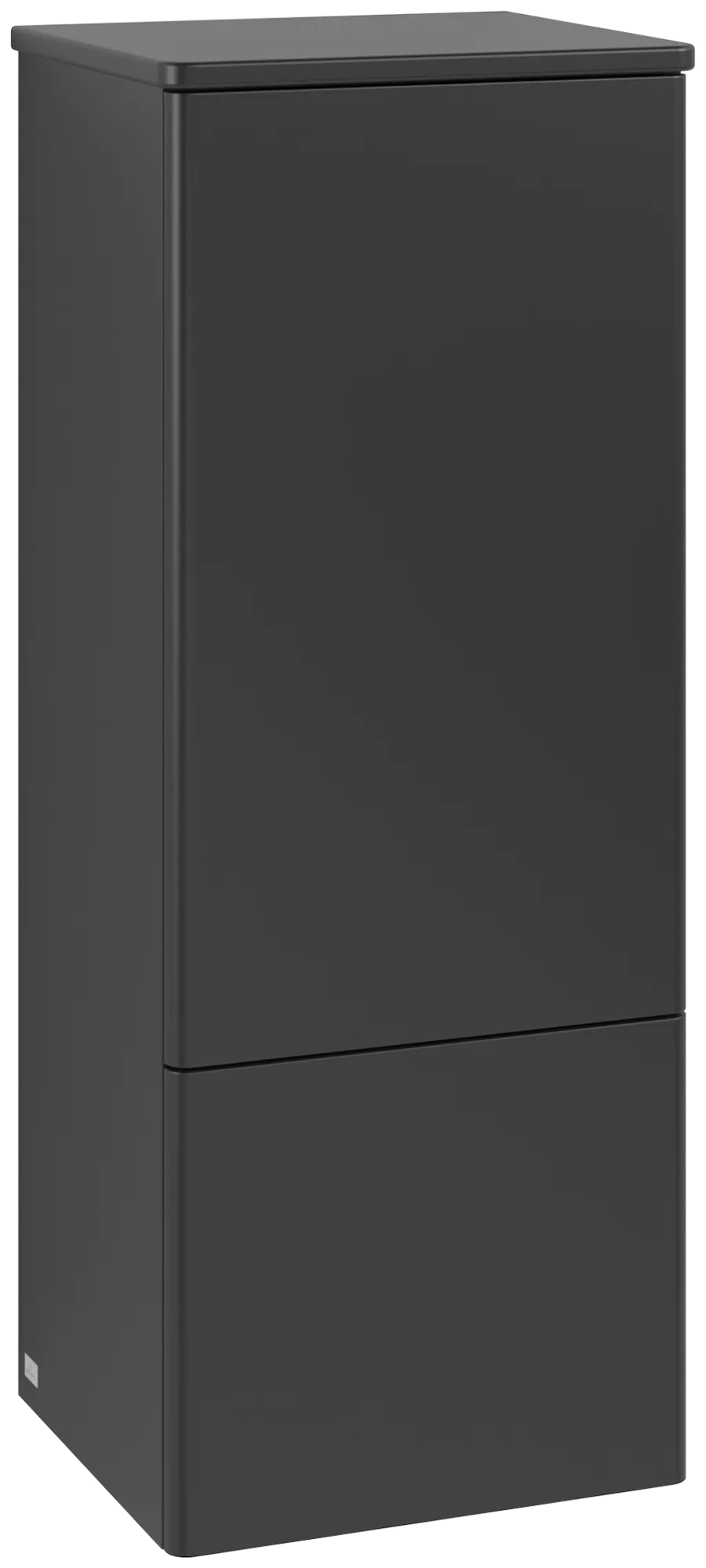 Bild von VILLEROY BOCH Antao Mittelschrank, 1 Tür, 414 x 1039 x 356 mm, Front ohne Struktur, Black Matt Lacquer / Black Matt Lacquer #K44000PD