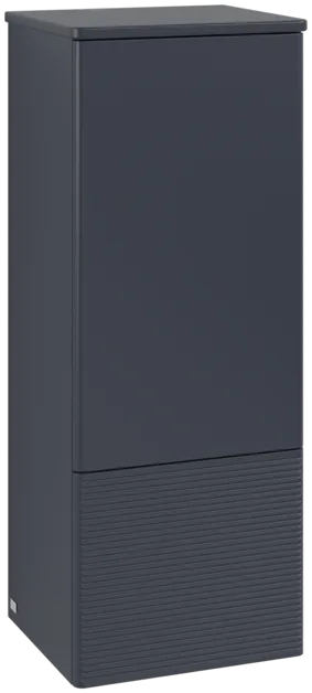 Bild von VILLEROY BOCH Antao Mittelschrank, 1 Tür, 414 x 1039 x 356 mm, Front mit Struktur, Midnight Blue Matt Lacquer / Midnight Blue Matt Lacquer #K43100HG