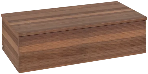 Bild von VILLEROY BOCH Antao Sideboard, 1 Auszug, 1000 x 268 x 500 mm, Front mit Struktur, Warm Walnut / Warm Walnut #K40102HM
