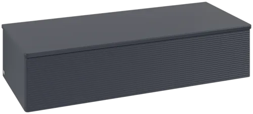 Bild von VILLEROY BOCH Antao Sideboard, 1 Auszug, 1200 x 268 x 500 mm, Front mit Struktur, Midnight Blue Matt Lacquer / Midnight Blue Matt Lacquer #K41100HG