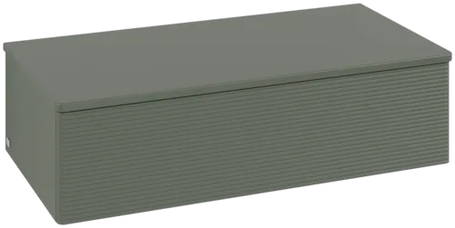 Bild von VILLEROY BOCH Antao Sideboard, 1 Auszug, 1000 x 268 x 500 mm, Front mit Struktur, Leaf Green Matt Lacquer / Leaf Green Matt Lacquer #K40100HL