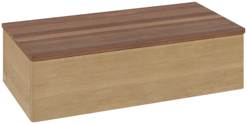Picture of VILLEROY BOCH Antao Sideboard, 1 pull-out compartment, 1000 x 268 x 500 mm, Front without structure, Honey Oak / Warm Walnut #K40002HN