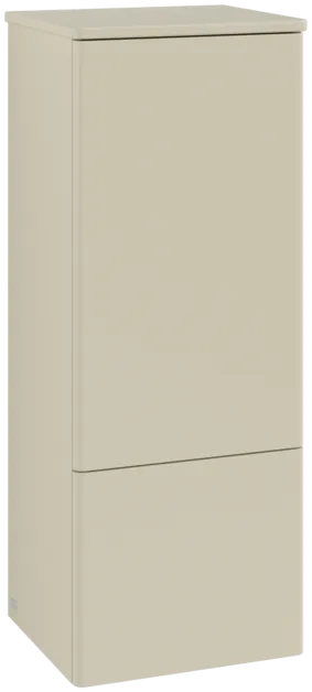 Bild von VILLEROY BOCH Antao Mittelschrank, 1 Tür, 414 x 1039 x 356 mm, Front ohne Struktur, Silk Grey Matt Lacquer / Silk Grey Matt Lacquer #K44000HJ