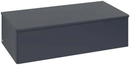 Picture of VILLEROY BOCH Antao Sideboard, 1 pull-out compartment, 1000 x 268 x 500 mm, Front without structure, Midnight Blue Matt Lacquer / Midnight Blue Matt Lacquer #K40000HG
