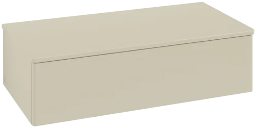 Picture of VILLEROY BOCH Antao Sideboard, 1 pull-out compartment, 1000 x 268 x 500 mm, Front without structure, Silk Grey Matt Lacquer / Silk Grey Matt Lacquer #K40000HJ