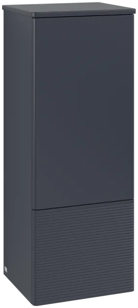 Bild von VILLEROY BOCH Antao Mittelschrank, 1 Tür, 414 x 1039 x 356 mm, Front mit Struktur, Midnight Blue Matt Lacquer / Midnight Blue Matt Lacquer #K44100HG