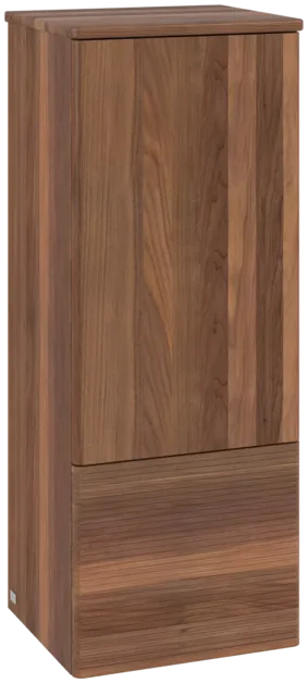 Bild von VILLEROY BOCH Antao Mittelschrank, 1 Tür, 414 x 1039 x 356 mm, Front mit Struktur, Warm Walnut / Warm Walnut #K44100HM