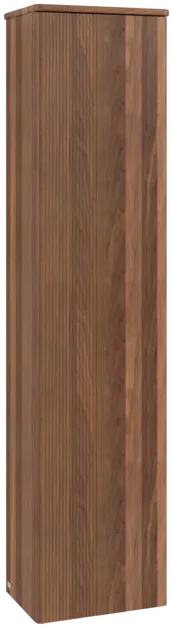 Bild von VILLEROY BOCH Antao Hochschrank, 1 Tür, 414 x 1719 x 287 mm, Front mit Struktur, Warm Walnut / Warm Walnut #K46100HM