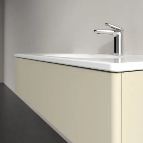 Bild von VILLEROY BOCH Antao Waschbeckenunterschrank, mit Beleuchtung, 1 Auszug, 988 x 256 x 493 mm, Front ohne Struktur, Silk Grey Matt Lacquer #L02000HJ