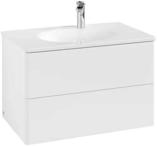 Bild von VILLEROY BOCH Antao Waschbeckenunterschrank, mit Beleuchtung, 2 Auszüge, 788 x 504 x 496 mm, Front ohne Struktur, White Matt Lacquer #L04000MT
