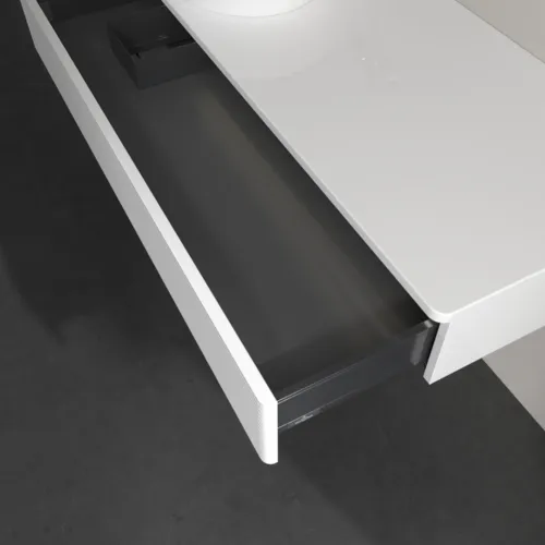 Bild von VILLEROY BOCH Antao Waschbeckenunterschrank, mit Beleuchtung, 1 Auszug, 1200 x 190 x 500 mm, Front mit Struktur, Glossy White Lacquer / Glossy White Lacquer #L11110GF