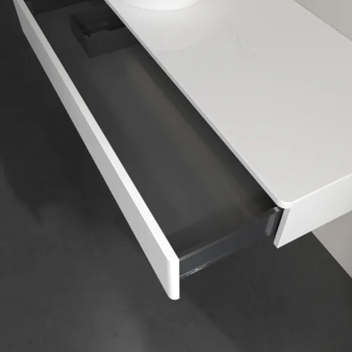 Bild von VILLEROY BOCH Antao Waschbeckenunterschrank, mit Beleuchtung, 1 Auszug, 1200 x 190 x 500 mm, Front mit Struktur, Glossy White Lacquer / Glossy White Lacquer #L11150GF