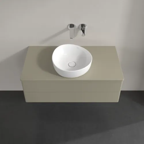 Obrázek VILLEROY BOCH Antao Vanity unit, with lighting, 2 pull-out compartments, 1000 x 360 x 500 mm, Front without structure, Stone Grey Matt Lacquer / Stone Grey Matt Lacquer #L20010HK