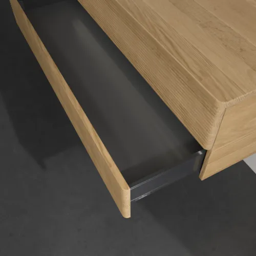 Bild von VILLEROY BOCH Antao Waschbeckenunterschrank, mit Beleuchtung, 2 Auszüge, 1200 x 360 x 500 mm, Front mit Struktur, Honey Oak / Honey Oak #L22111HN
