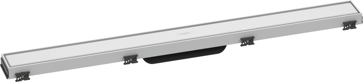 Bild von HANSGROHE RainDrain Match Fertigset Duschrinne 800 mit höhenverstellbarem Rahmen #56038700 - Mattweiß