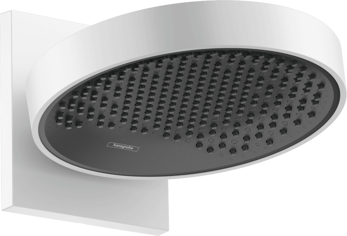 Bild von HANSGROHE Rainfinity Kopfbrause 250 1jet EcoSmart mit Wandanschluss #26227700 - Mattweiß