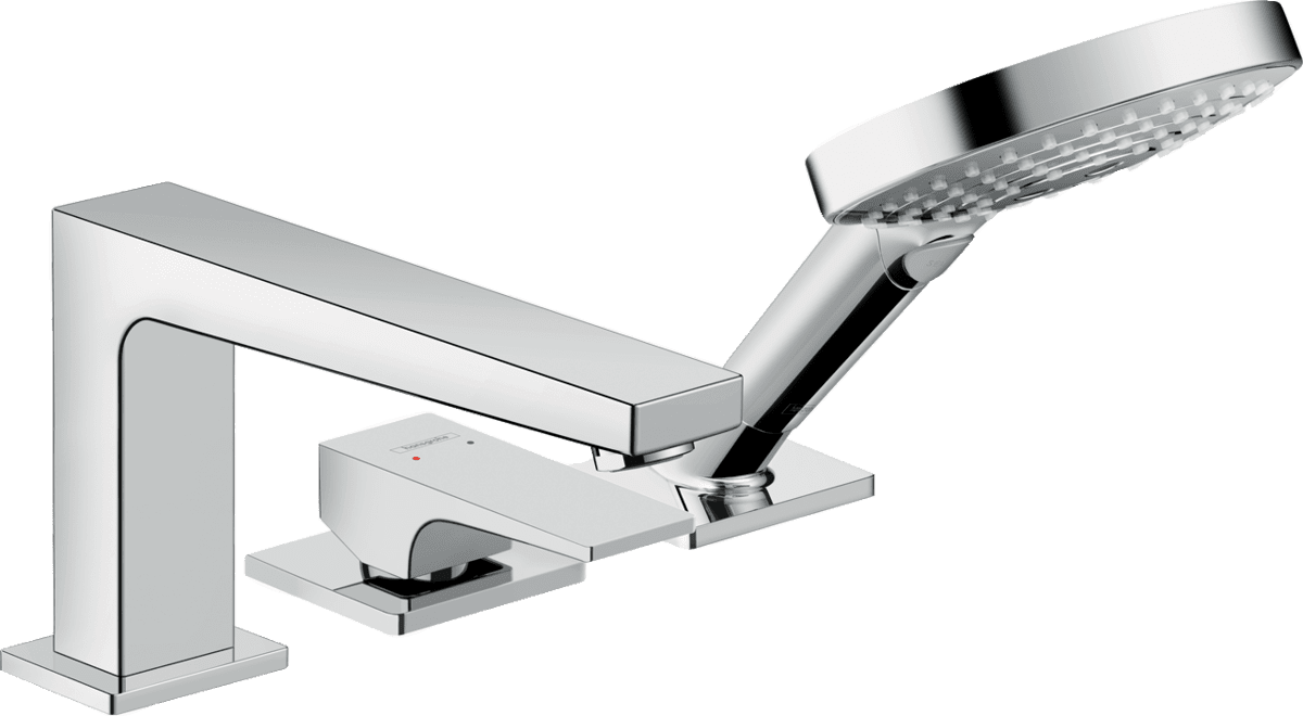 Bild von HANSGROHE Metropol 3-Loch Einhebel-Wannenrandmischer mit Hebelgriff für Secuflex #32550000 - Chrom