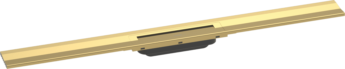 Bild von HANSGROHE RainDrain Flex Fertigset Duschrinne 900 kürzbar zur Wandmontage #56052990 - Polished Gold Optic