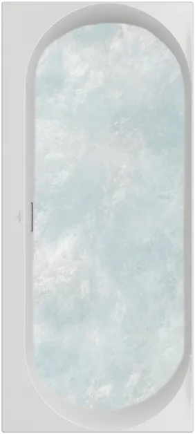 Bild von VILLEROY BOCH Loop & Friends rechteckige Badewanne, mit Whirlpoolsystem Airpool Entry (AE), 1800 x 800 mm, Stone White #UAE180LOF2A2VRW