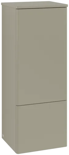 Bild von VILLEROY BOCH Antao Mittelschrank, mit Beleuchtung, 1 Tür, 414 x 1039 x 356 mm, Front ohne Struktur, Stone Grey Matt Lacquer / Stone Grey Matt Lacquer #L44000HK