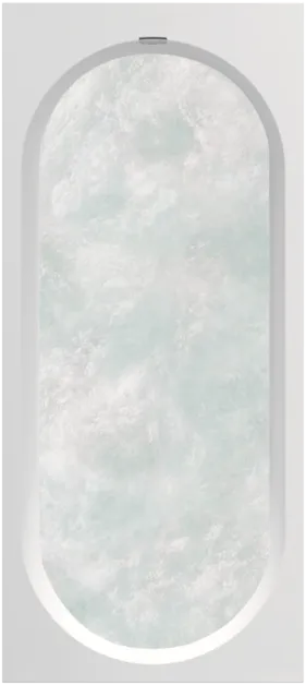 Bild von VILLEROY BOCH Oberon 2.0 rechteckige Badewanne, mit Whirlpoolsystem Airpool Entry (AE), inklusive Wasserzulauf, 1800 x 800 mm, Weiß Alpin #UAE181OBR2B1V01