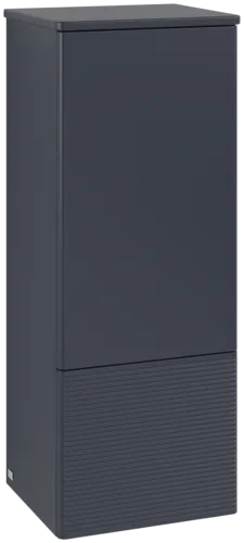 Bild von VILLEROY BOCH Antao Mittelschrank, mit Beleuchtung, 1 Tür, 414 x 1039 x 356 mm, Front mit Struktur, Midnight Blue Matt Lacquer / Midnight Blue Matt Lacquer #L43100HG