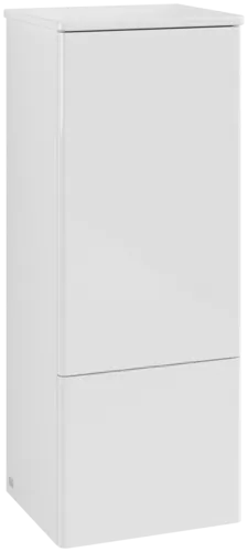 Bild von VILLEROY BOCH Antao Mittelschrank, mit Beleuchtung, 1 Tür, 414 x 1039 x 356 mm, Front ohne Struktur, Glossy White Lacquer / Glossy White Lacquer #L43000GF
