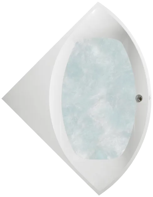 Bild von VILLEROY BOCH Squaro Eckbadewanne, mit Whirlpoolsystem Hydropool Entry (HE), 1450 x 1450 mm, Weiß Alpin #UHE145SQR3A1V01
