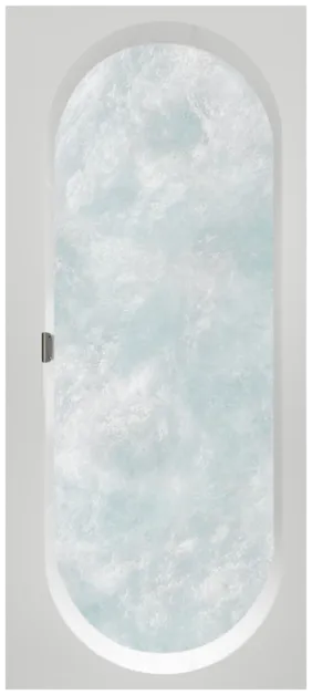Bild von VILLEROY BOCH Oberon 2.0 rechteckige Badewanne, mit Whirlpoolsystem Hydropool Entry (HE), 1700 x 750 mm, Weiß Alpin #UHE170OBR2A1V01