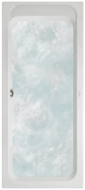 Bild von VILLEROY BOCH Architectura rechteckige Badewanne, mit Whirlpoolsystem Airpool Entry (AE), 1700 x 800 mm, Weiß Alpin #UAE178ARA2A1V01