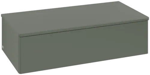 Bild von VILLEROY BOCH Antao Sideboard, mit Beleuchtung, 1 Auszug, 1000 x 268 x 500 mm, Front ohne Struktur, Leaf Green Matt Lacquer / Leaf Green Matt Lacquer #L40000HL