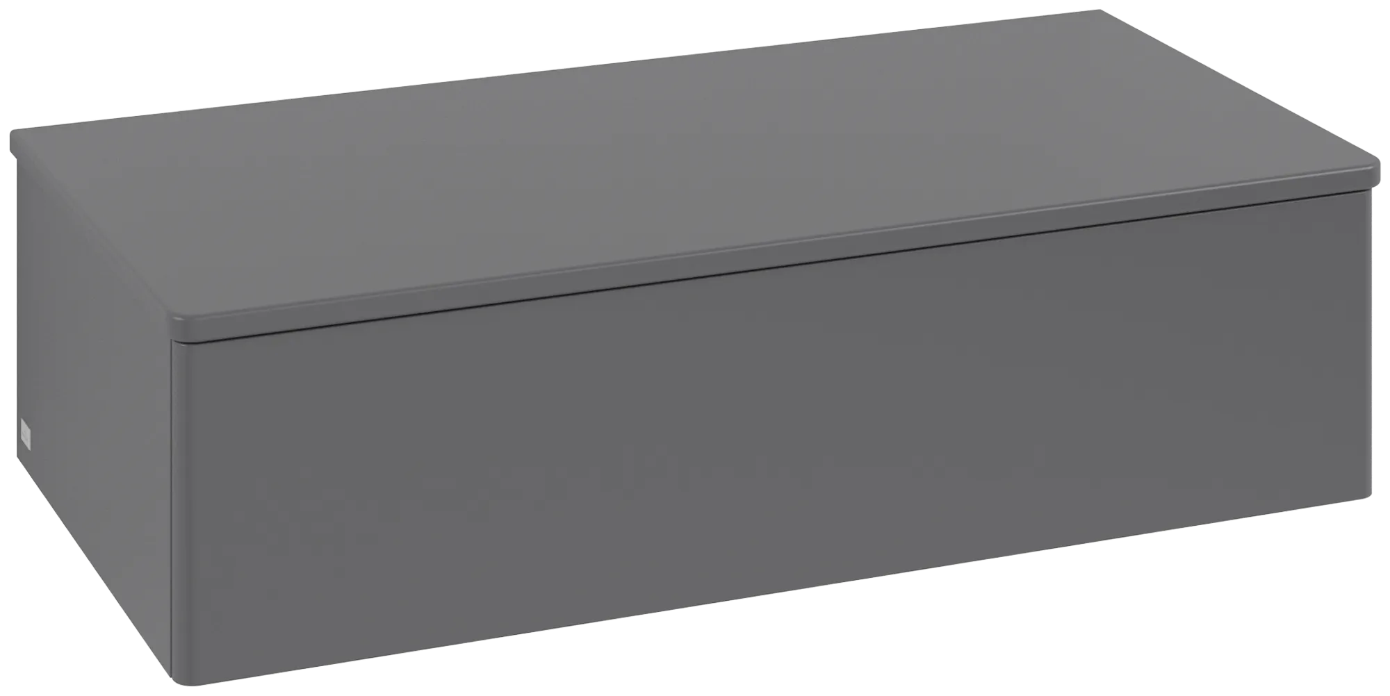Bild von VILLEROY BOCH Antao Sideboard, mit Beleuchtung, 1 Auszug, 1000 x 268 x 500 mm, Front ohne Struktur, Anthracite Matt Lacquer / Anthracite Matt Lacquer #L40000GK
