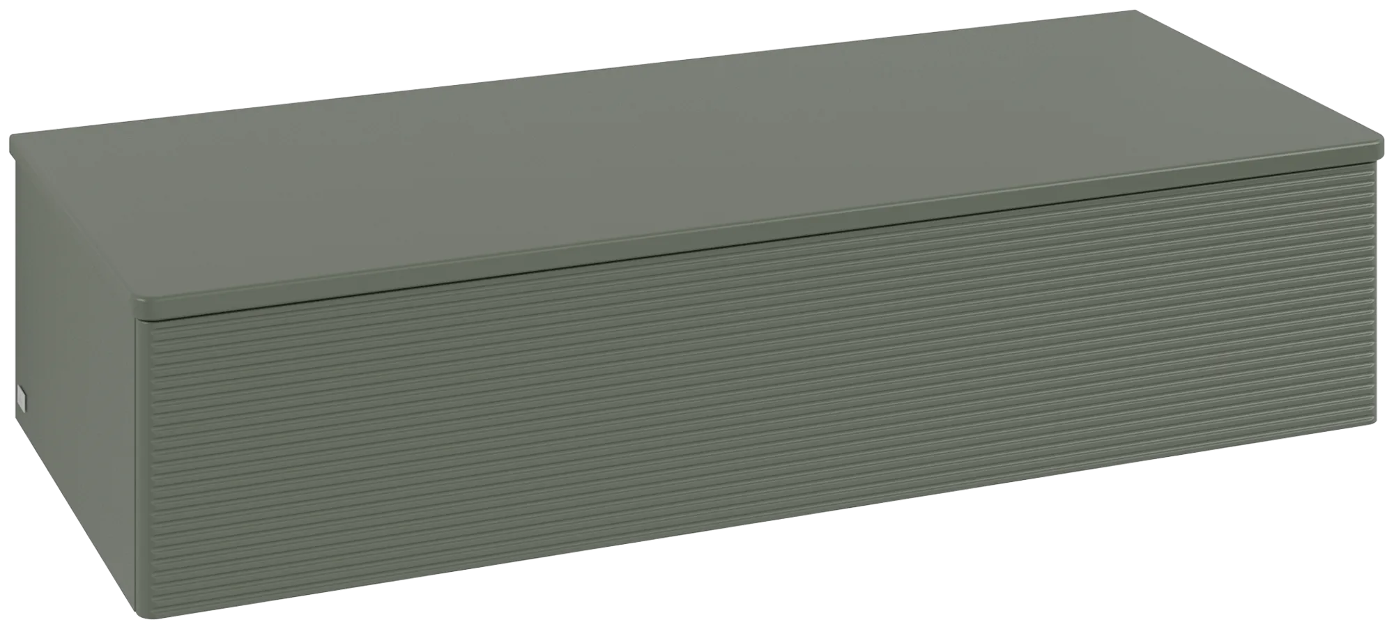 Bild von VILLEROY BOCH Antao Sideboard, mit Beleuchtung, 1 Auszug, 1200 x 268 x 500 mm, Front mit Struktur, Leaf Green Matt Lacquer / Leaf Green Matt Lacquer #L41100HL